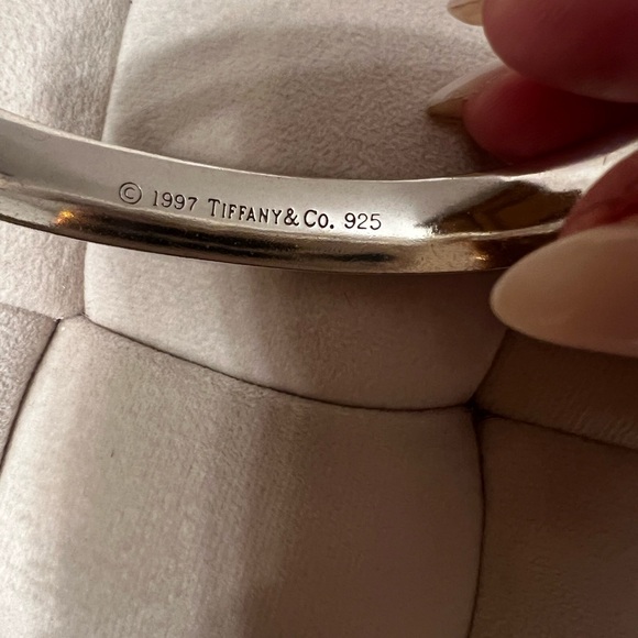 TIFFANY & CO. 1837 sterling silver Extra large bangle bracelet. AUTHENTIC - Picture 2 of 8